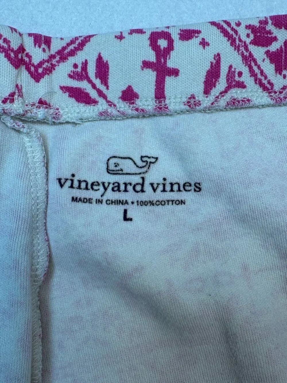 Vineyard Vines Anchor Isle Fair Isle Lounge Pants Preppy Grandmillennial Comfy L